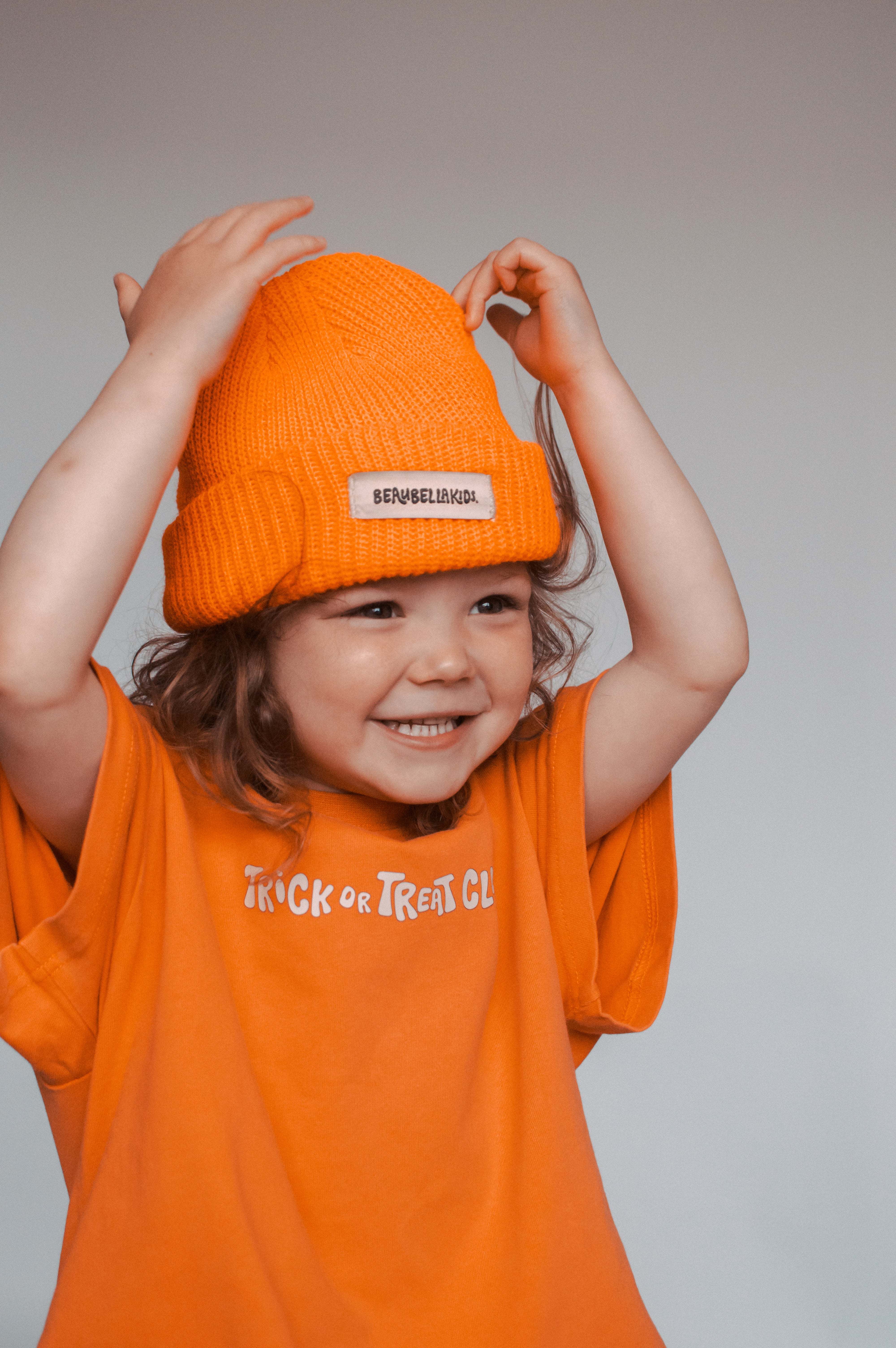 BEANIE HAT ORANGE BEAUBELLA KIDS