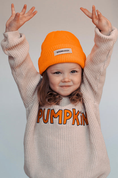 PUMPKIN KNIT SWEATER