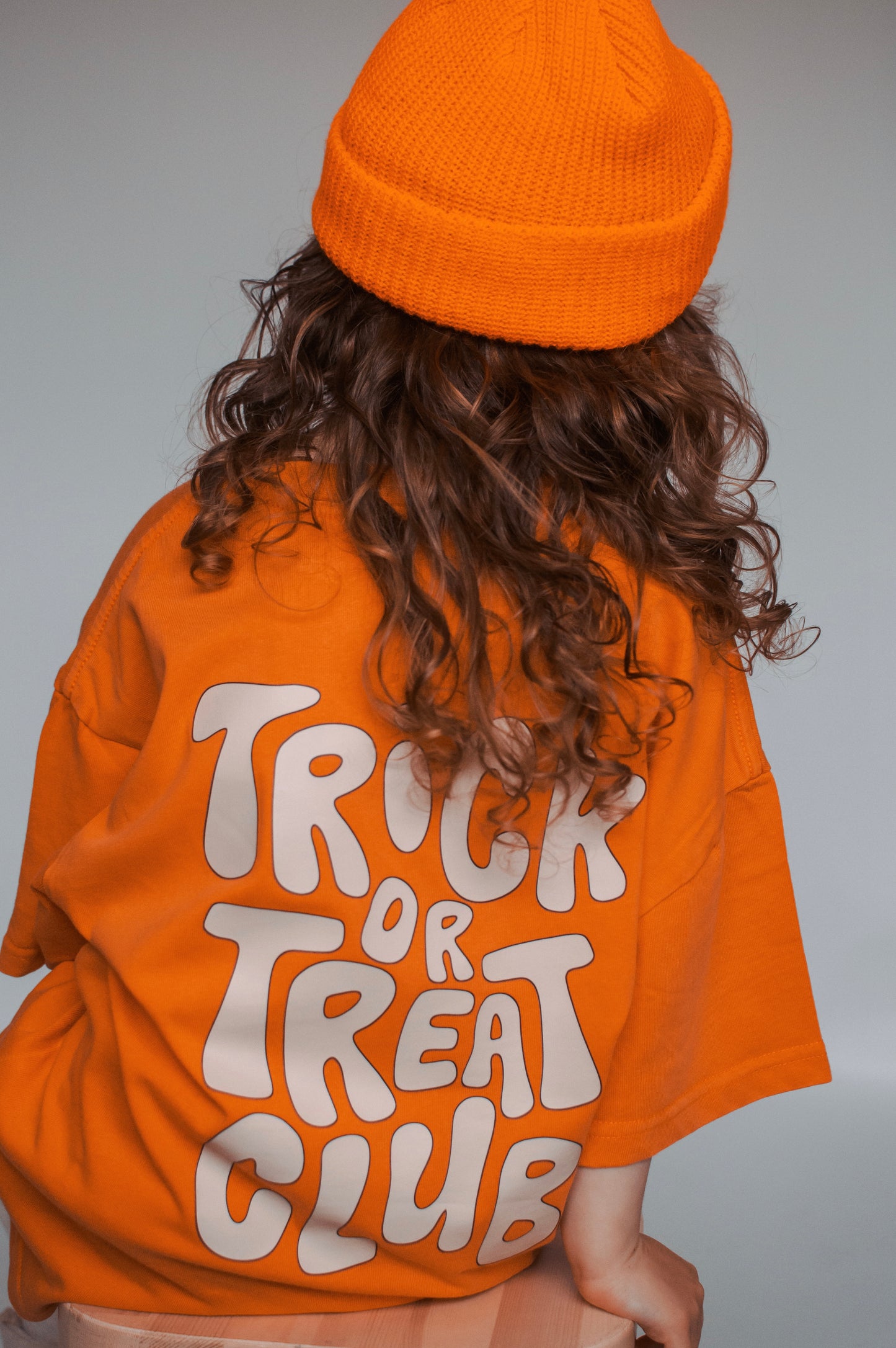 TRICK OR TREAT TEE - WASHED ORANGE