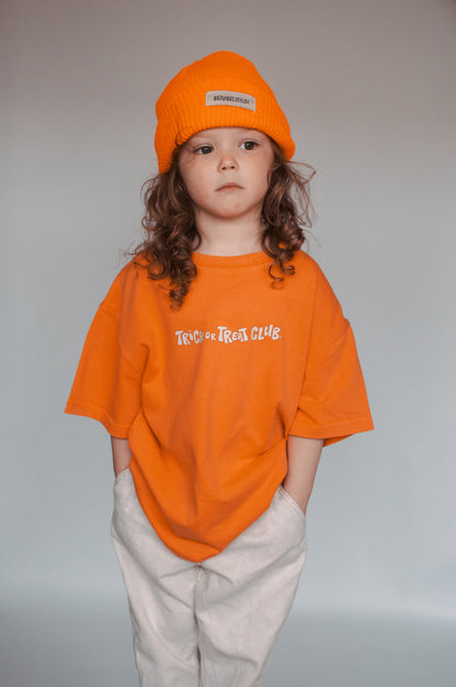 TRICK OR TREAT TEE - WASHED ORANGE